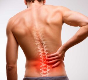 man with back pain